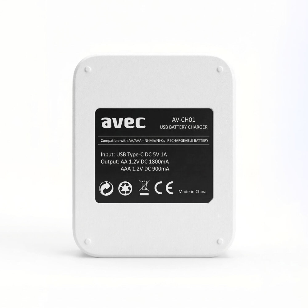 AVEC AV-CH01 USB HIZLI PİL ŞARJ CİHAZI 4LÜ - 2