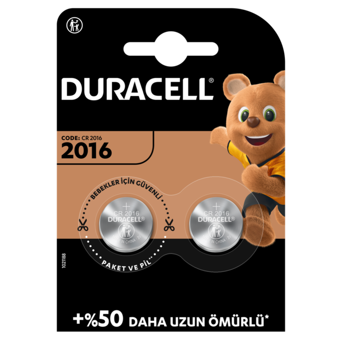 Duracell Cr2016 Lithium 3V Pil 2'li - 1