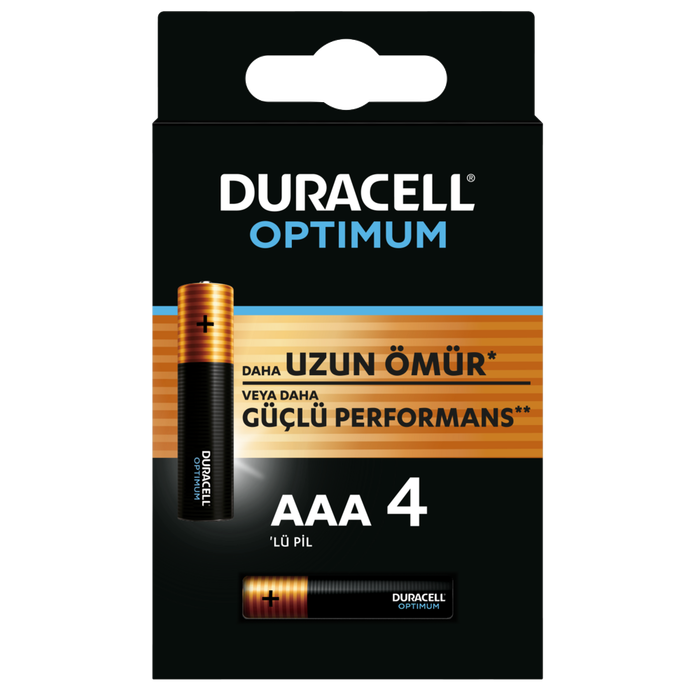 DURACELL OPTIMUM AAA İNCE PİL 4LÜ - 1