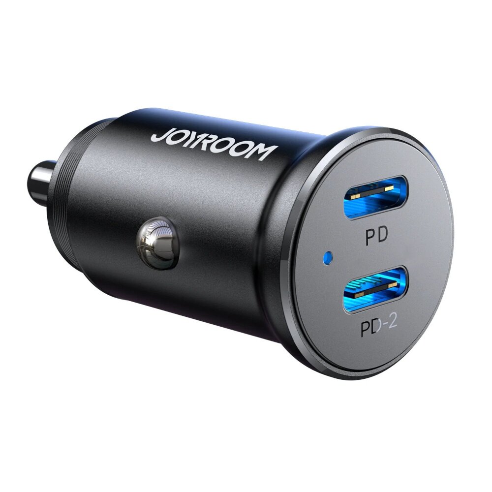 JOYROOM JR-CCN06 30W 2C MINI METAL CAR CHARGER - 1