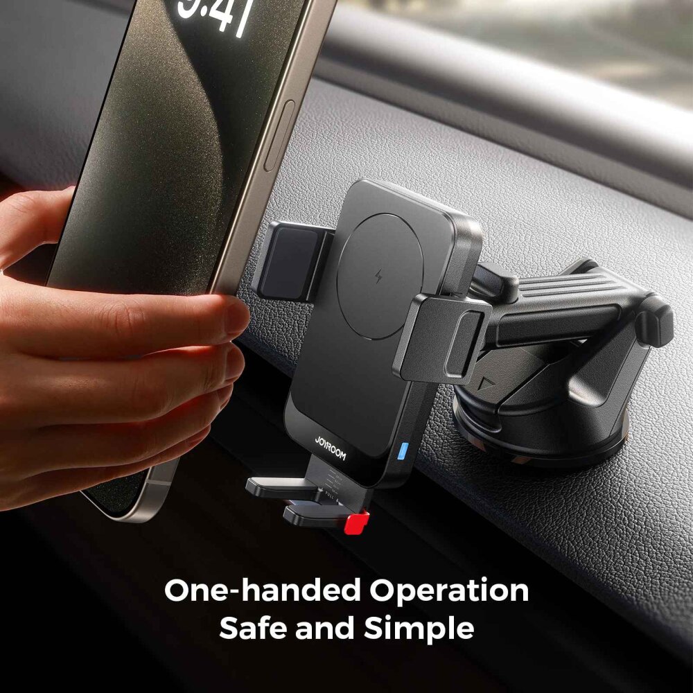 JOYROOM JR-ZS241S WIRELESS CAR CHARGER HOLDER BLCK. - 4