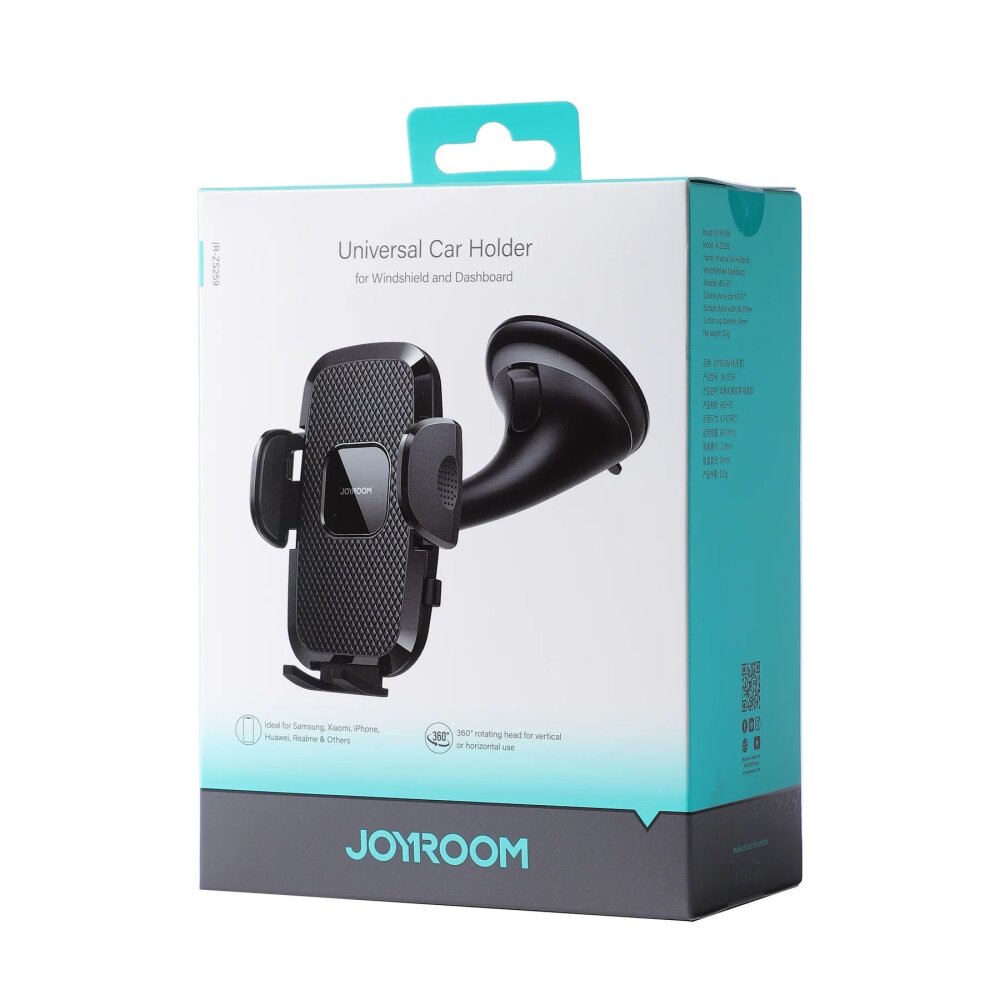 JOYROOM JR-ZS259 MECHANICAL CAR HOLDER BLACK - 8