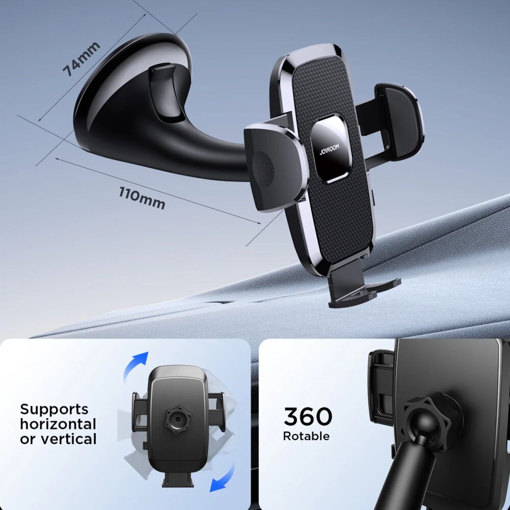 JOYROOM JR-ZS259 MECHANICAL CAR HOLDER BLACK - 2