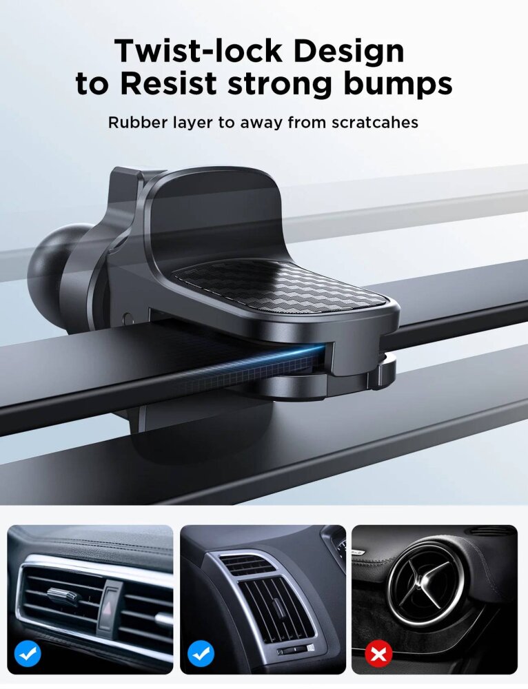 JOYROOM JR-ZS400 MAGNETIC CAR PHONE MOUNT BLACK - 5