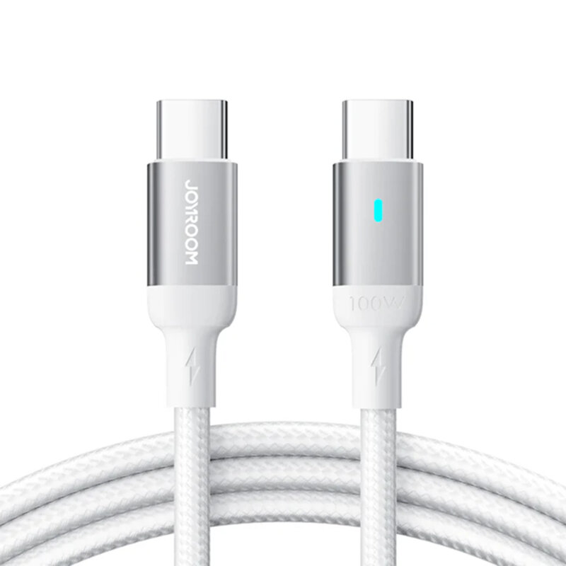 JOYROOM S-A10 100W TYPE C-TYPE C CABLE 1.2M WHITE - JOYROOM