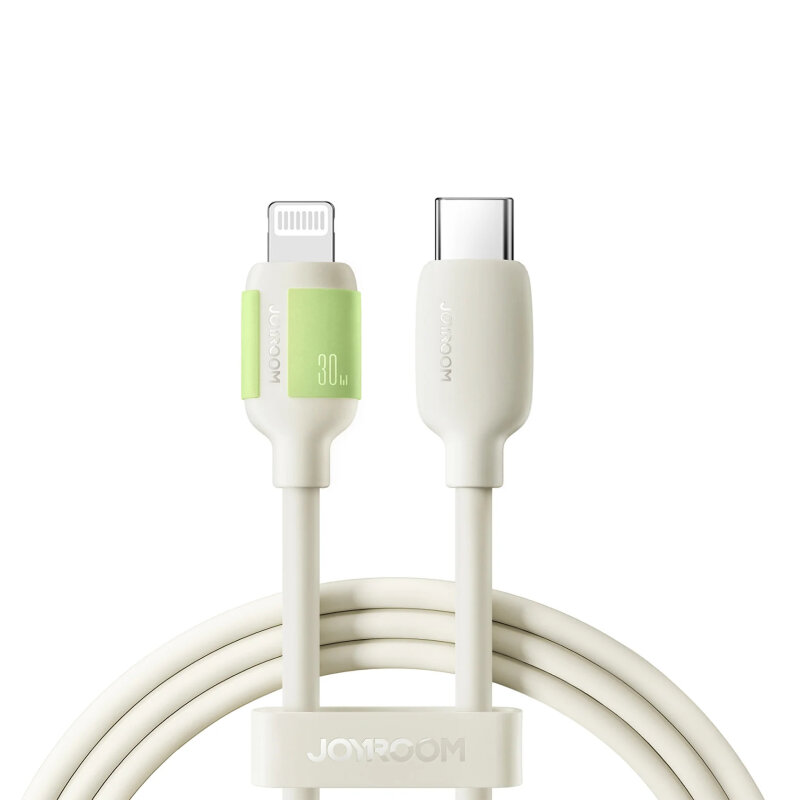 JOYROOM S-A53 30W TYPE C-LIGHTNING CABLE 1.2M BEJ - JOYROOM