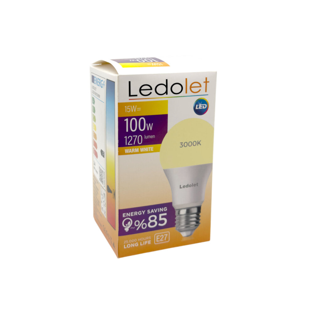 LEDOLET 15W SARI LED AMPUL - 2