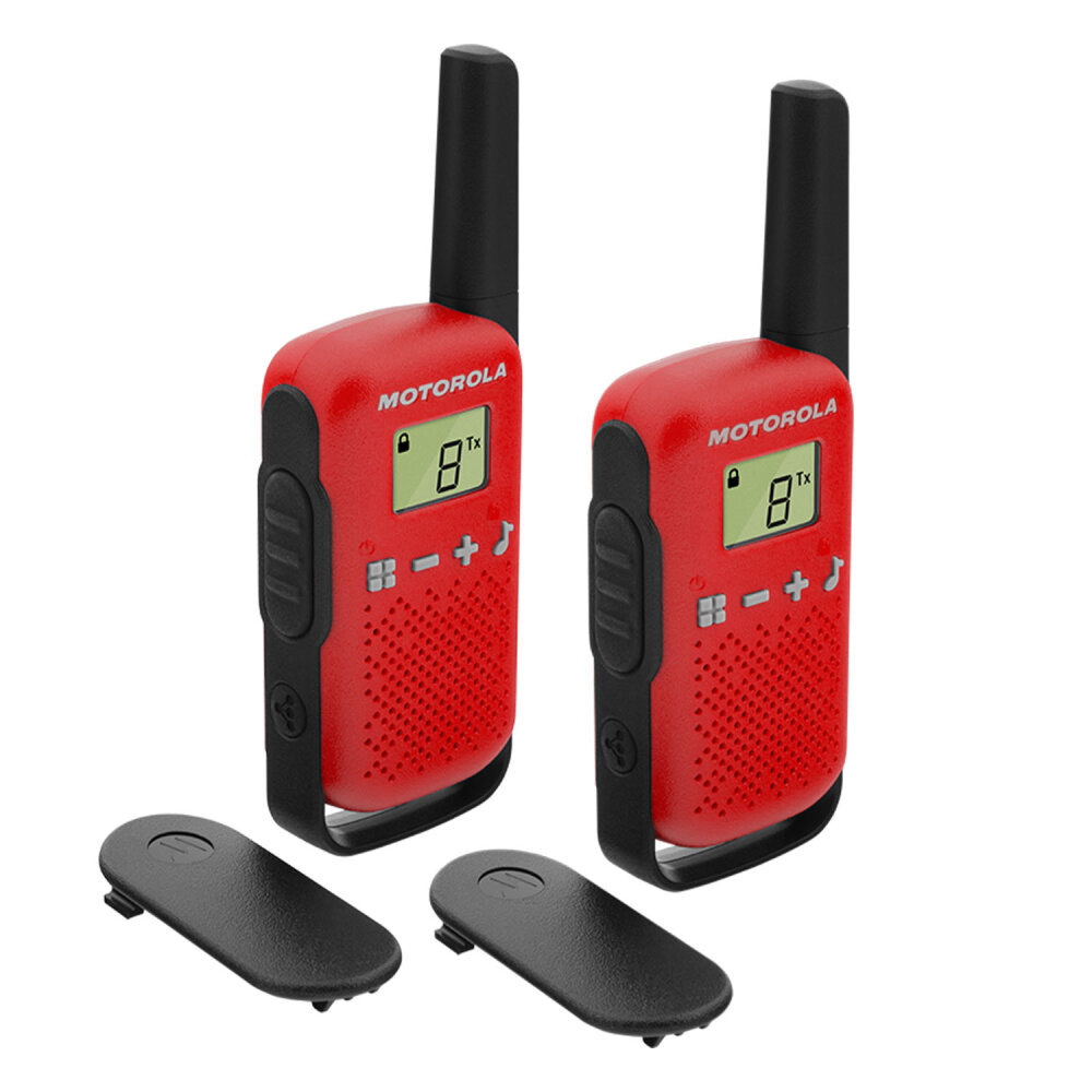 MOTOROLA T42 TELSİZ İKİLİ SET KIRMIZI - 1