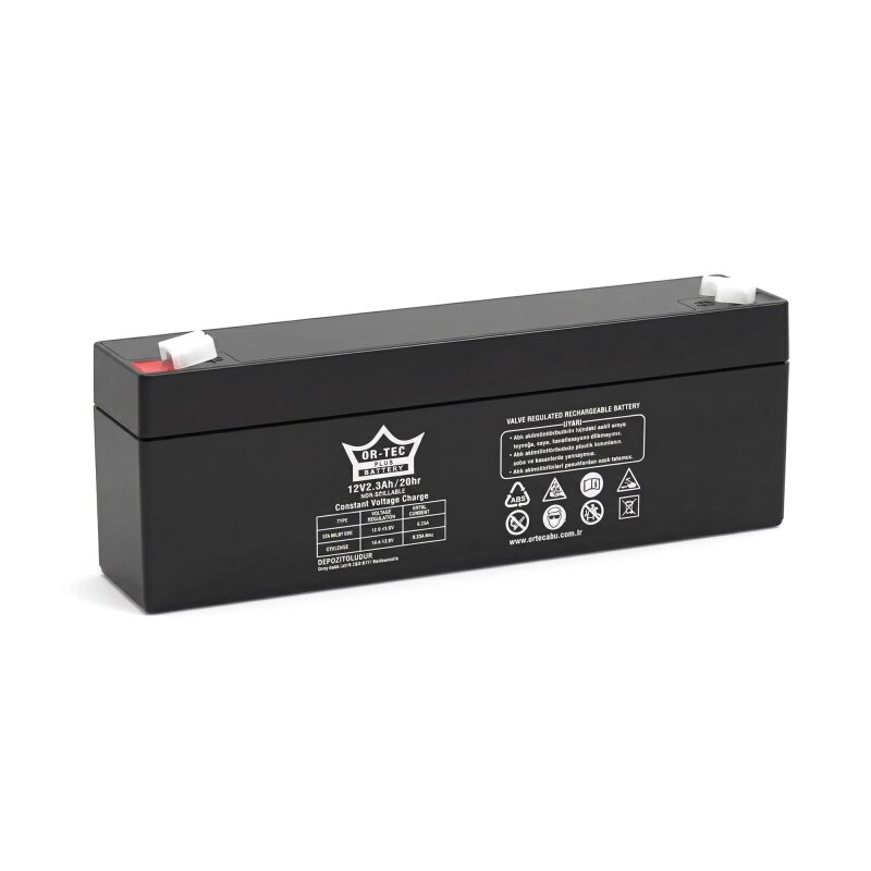ORTEC 12V 2,3 AH UZUN AKÜ - ORTEC