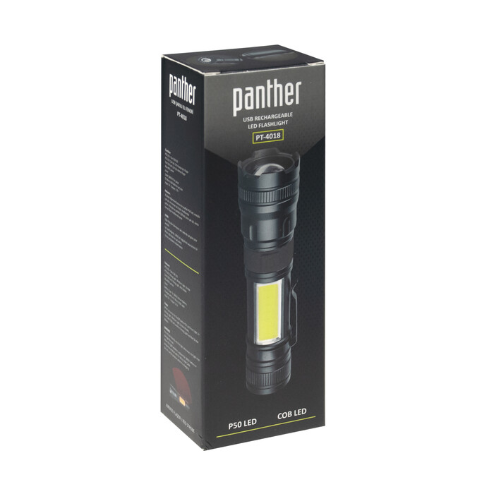 PANTHER PT-4018 ŞARJLI EL FENERİ - 5