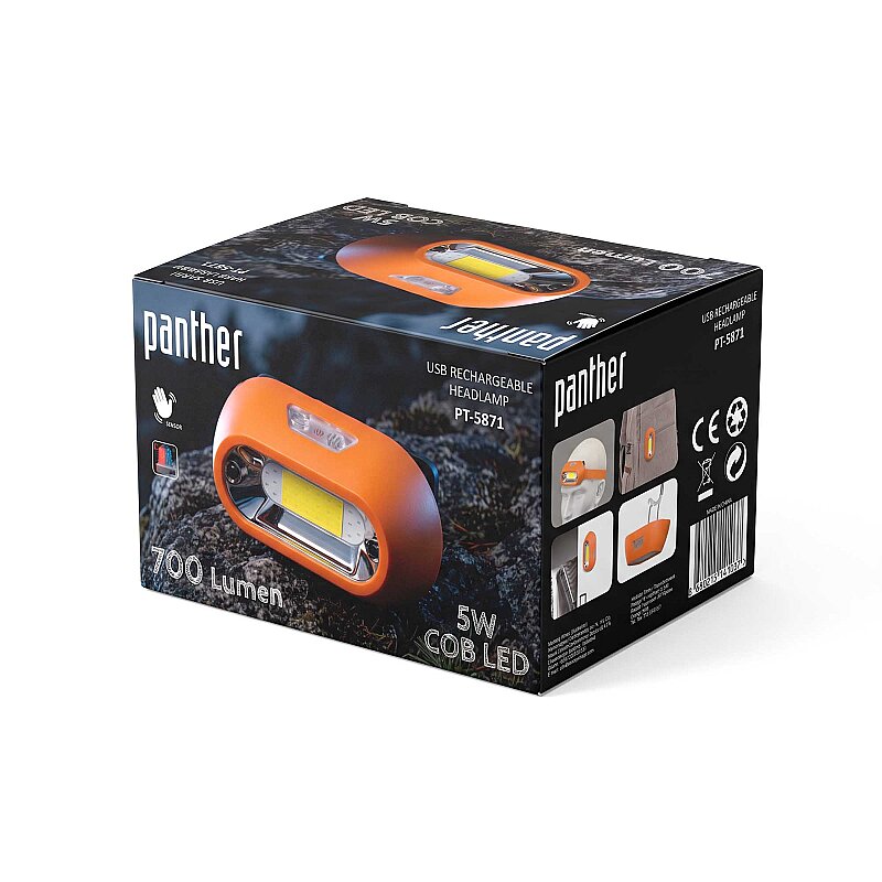 PANTHER PT-5871 USB ŞARJLI KAFA LAMBASI - 4