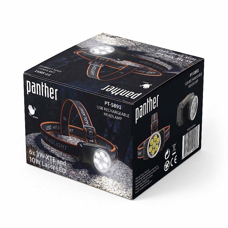 PANTHER PT-5891 USB ŞARJLI KAFA LAMBASI - 7