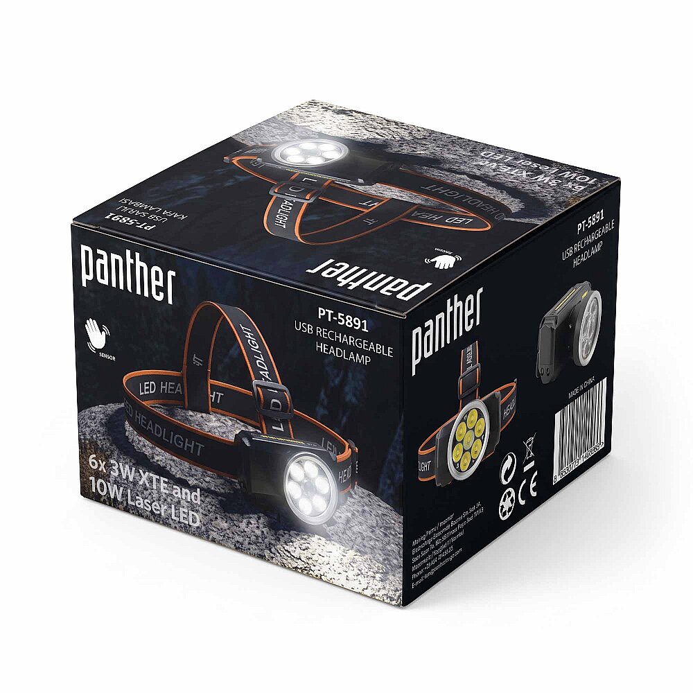 PANTHER PT-5891 USB ŞARJLI KAFA LAMBASI - 7