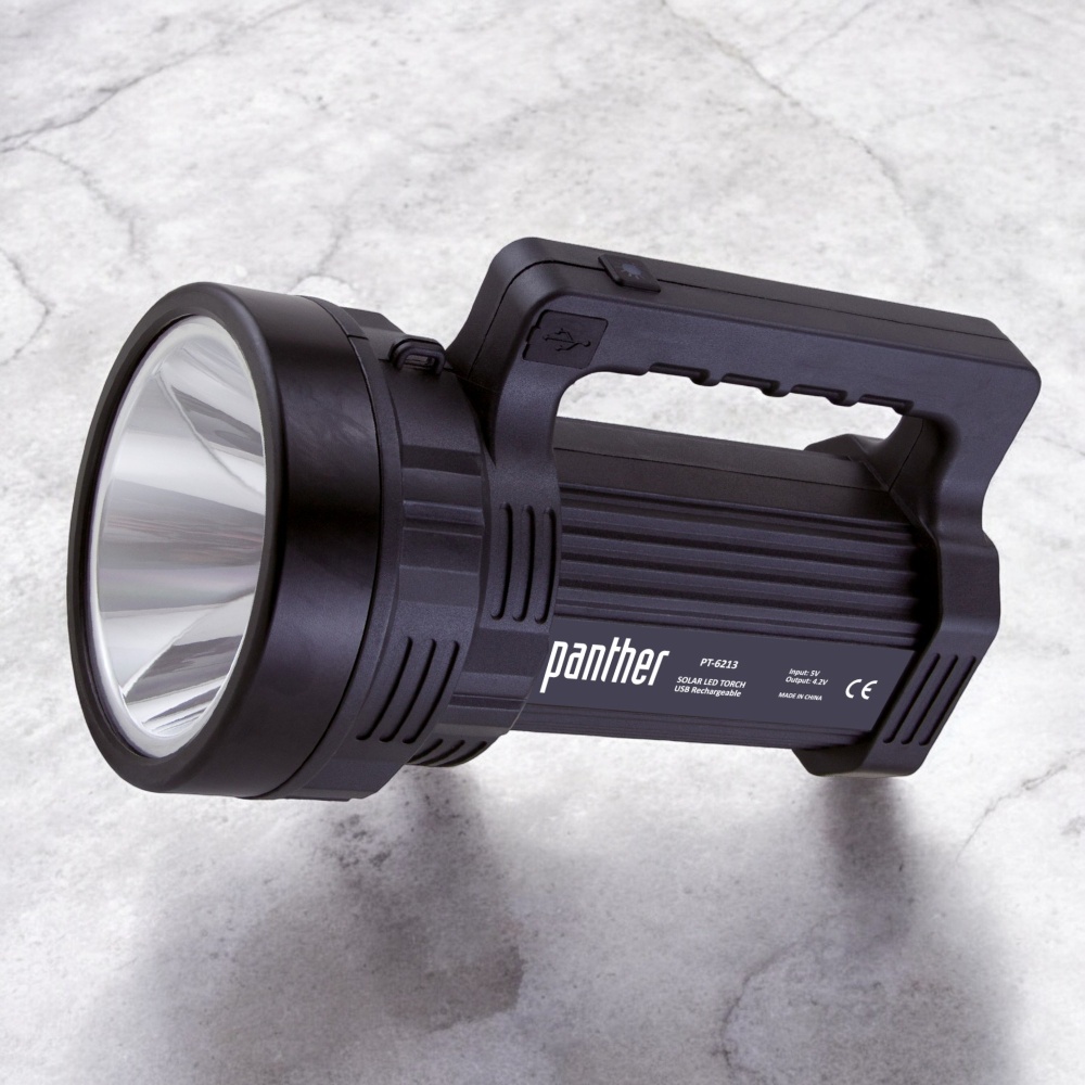 PANTHER PT-6213 USB ŞARJLI SOLAR EL FENERİ - 4