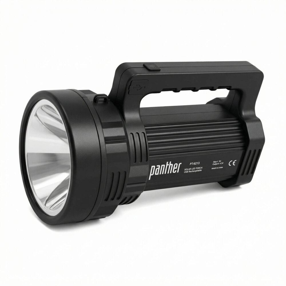 PANTHER PT-6213 USB ŞARJLI SOLAR EL FENERİ - 1