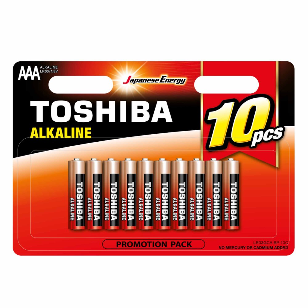 TOSHIBA LR03 10LU BLS ALKALİN İNCE PİL - 1
