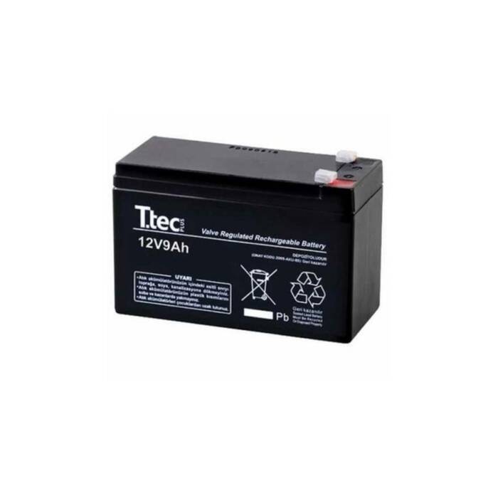 Ttec 12V 9AH Bakımsız Kuru Akü - 1