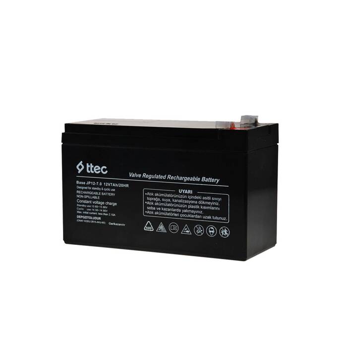 Ttec Base 12V 7AH Bakımsız Kuru Akü - 1